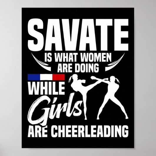Savate Martial Arts School Training Boxing Savate  Poster (Voorkant)