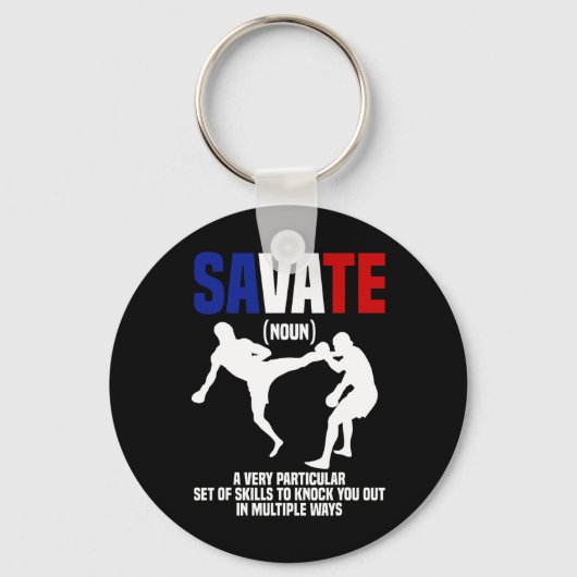 Savate-uitrusting Zelfverdedigingstraining Vechtku Sleutelhanger (Voorkant)