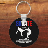 Savate-uitrusting Zelfverdedigingstraining Vechtku Sleutelhanger (Voorkant)