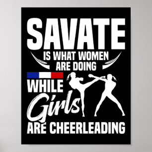 Savate Vechtsportschool Training Boksen Savate  Poster
