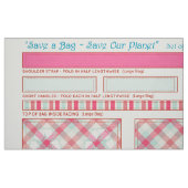 Save a Bag~Save Our Planet~Cut&Sew Bubblegum Pink Stof (Fat Quarter)