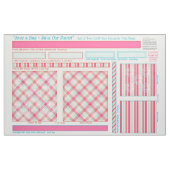 Save a Bag~Save Our Planet~Cut&Sew Bubblegum Pink Stof (Yard (91,4 cm))