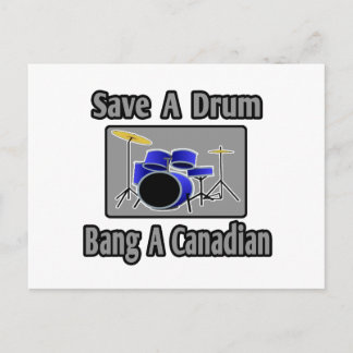 Save a Drum...Bang een Canadees Briefkaart