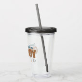 save a horse ride a cowboy  acryl drinkbeker (Links)