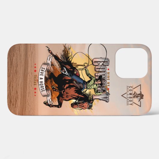 Save A Horse; Ride A Cowboy |  Case-Mate iPhone Case (Achterkant (horizontaal))