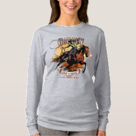 Save A Horse; Ride A Cowboy | Dames Lange Mouwen T-shirt