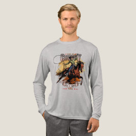 Save A Horse; Ride A Cowboy | Heren Lange Mouwen Tri-Blend Shirt