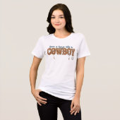 save a horse ride a cowboy  Tri-Blend shirt (Voorkant volledig)