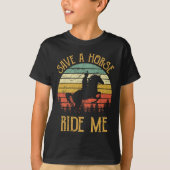 Save A Horse Ride Me Cowboy Cowgirl Nieuw-Zeeland T-shirt (Voorkant)