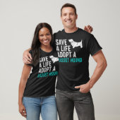 Save a Life adopteer een Hond reddingsbasset hond T-shirt (Unisex)
