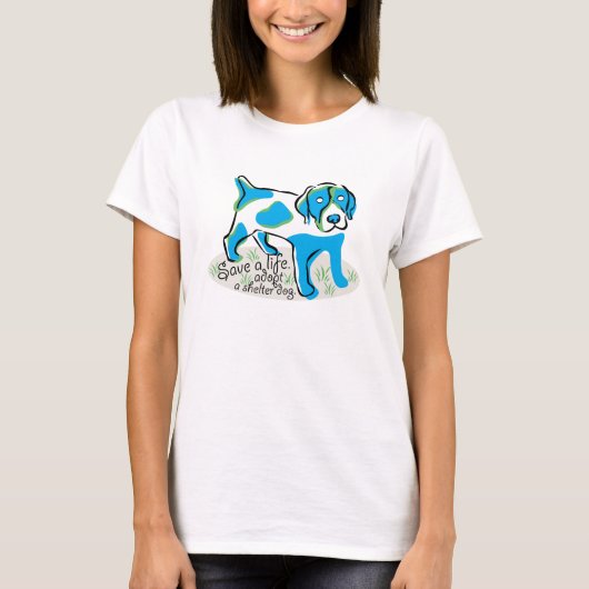 Save a Life-Adopteer T-shirt (Voorkant)