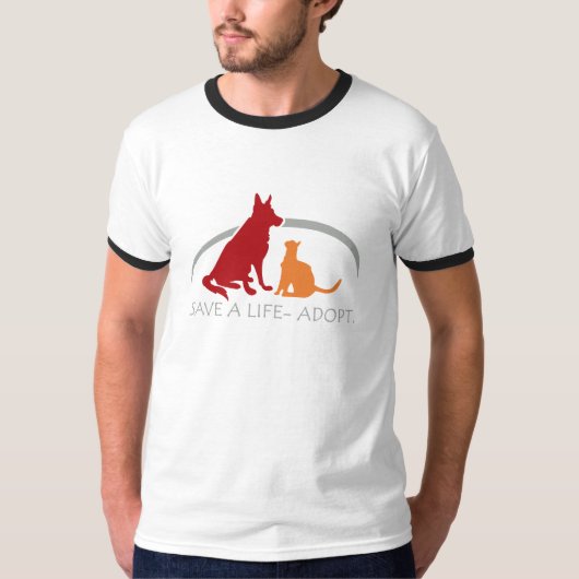 Save a Life-Adopteer T-shirt (Voorkant)