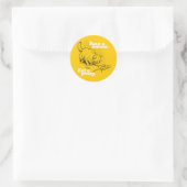SAVE A MOUSE - WHITE - (2).png Ronde Sticker (Tas)