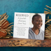 Save A Seat Grootmoeder van het Afstuderen Memoria Fotoplaat (Zijkant)