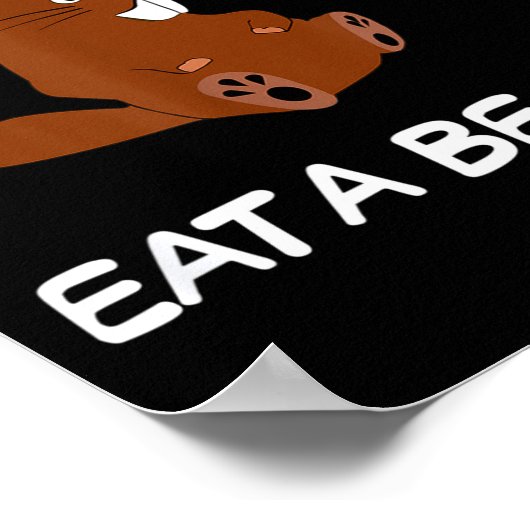 Save A Tree Eat A Beaver _ Funny Quote Tee  Poster (Hoek)