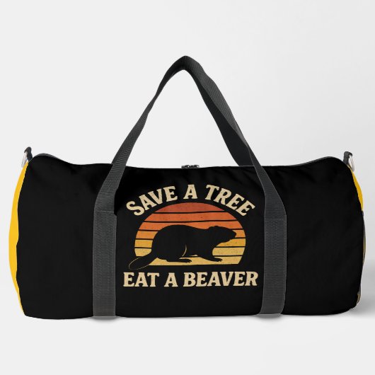 Save a Tree Eat a Beaver Plunjezak (Voorkant)