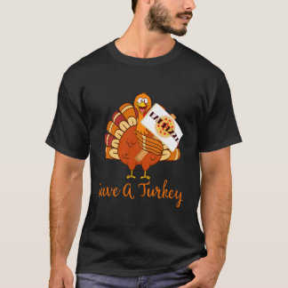Save A Turkey Awareness Eat More Cheesy Pizza Tee T-shirt