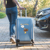 Save a Turkey Eat Lasagna Funny Thanksgiving Turke Sticker (Koffer Insitu)