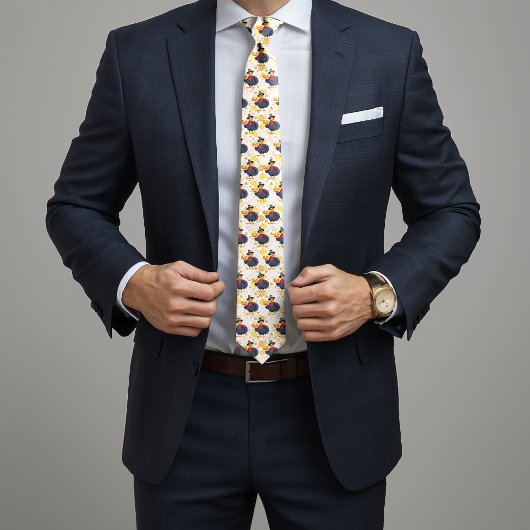 Save A Turkey Eat Pie Funny Happy Thanksgiving Stropdas