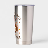 Save a Turkey Eat Pizza – Funny Thanksgiving Pizza Geïsoleerde Drinkbeker (Links)
