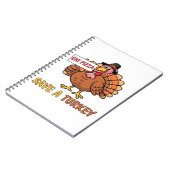 Save A Turkey Eat Pizza Grappige Thanksgiving Over Notitieboek (Linkerzijde)