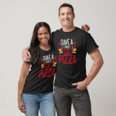 Save A Turkey Eat Pizza Thanks Giving  Thanksgivin T-shirt (Unisex)