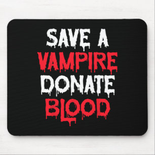 Save A Vampire Doneer Bloed Halloween Kostuum Muismat
