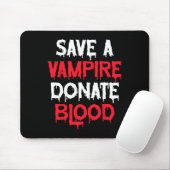 Save A Vampire Doneer Bloed Halloween Kostuum Muismat (Met muis)