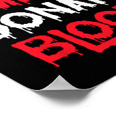 Save A Vampire Doneer Bloed Halloween Kostuum Poster (Hoek)