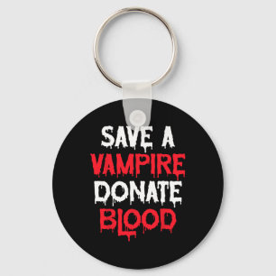 Save A Vampire Doneer Bloed Halloween Kostuum Sleutelhanger