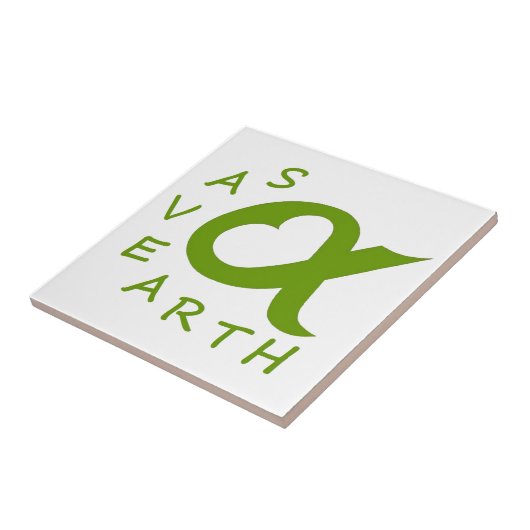 save aarde planeet tegeltje (Zijkant)