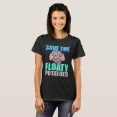 Save All The Floaty Potatoes Animal Manatee T-shirt (Voorkant volledig)
