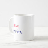 SAVE AMERICA 11OZ CLASSIC MUG KOFFIEMOK (Voorkant links)