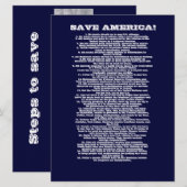SAVE AMERICA AANKONDIGING (Voorkant / Achterkant)