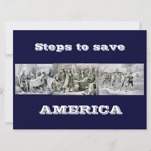 SAVE AMERICA AANKONDIGING (Achterkant)