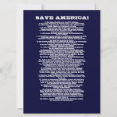 SAVE AMERICA AANKONDIGING (Voorkant)