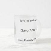 Save America, Elect RFK jr. Matglas Koffiemok (Voorkant rechts)