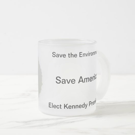 Save America, Elect RFK jr. Matglas Koffiemok (Voorkant rechts)