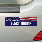 Save America - Elected Donald Trump Bumpersticker (Op auto)