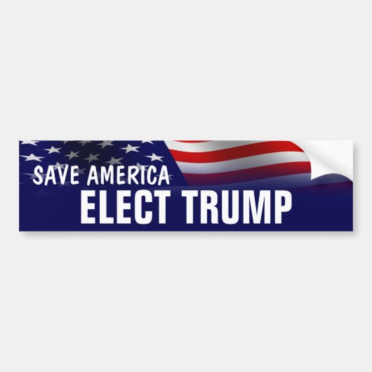 Save America - Elected Donald Trump Bumpersticker (Voorkant)