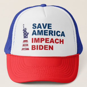 Save America Impeach Biden Liberty Trucker Pet