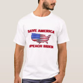 Save America Impeach Biden T-shirt (Voorkant)