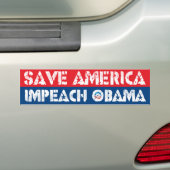 Save America - Impeach Obama Bumpersticker (Op auto)