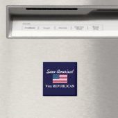 Save America!/Stem REPUBLIEKEINS+VS-vlag Magneet (Insitu (Vaatwasser))
