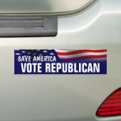 Save America Stemming Republican - Romney Ryan 201 Bumpersticker (Op auto)