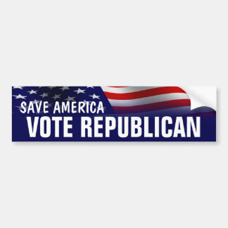 Save America Stemming Republican - Romney Ryan 201 Bumpersticker