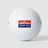 Save America Trump 2024 Golfballen (Voorkant)
