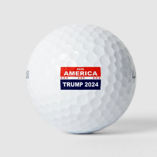 Save America Trump 2024 Golfballen (Voorkant)