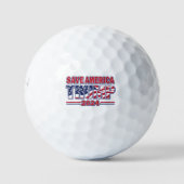 Save America Trump 2024 Golfballen (Voorkant)