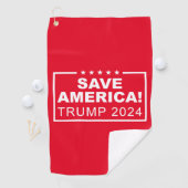 Save America Trump 2024 Golfhanddoek (Insitu)